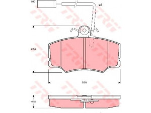 TRW GDB1045 stabdžių trinkelių rinkinys, diskinis stabdys 
 Techninės priežiūros dalys -> Papildomas remontas
0000060765006, 0000060765017, 0000060777807