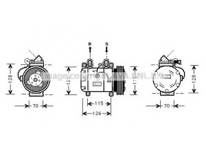 AVA QUALITY COOLING BWK051 kompresorius, oro kondicionierius
64528390340, 64528391123