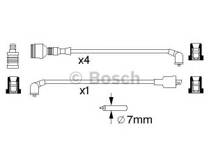 BOSCH 0 986 357 014 uždegimo laido komplektas 
 Kibirkšties / kaitinamasis uždegimas -> Uždegimo laidai/jungtys