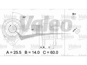 VALEO 437400 kintamosios srovės generatorius 
 Elektros įranga -> Kint. sr. generatorius/dalys -> Kintamosios srovės generatorius
038903023L, 038903023N, 038903023R