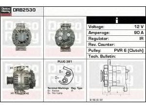 DELCO REMY DRB2530 kintamosios srovės generatorius 
 Elektros įranga -> Kint. sr. generatorius/dalys -> Kintamosios srovės generatorius