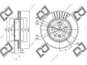 DJ PARTS BD1616 stabdžių diskas 
 Stabdžių sistema -> Diskinis stabdys -> Stabdžių diskas
34111164539