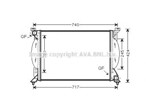AVA QUALITY COOLING AI2203 radiatorius, variklio aušinimas 
 Aušinimo sistema -> Radiatorius/alyvos aušintuvas -> Radiatorius/dalys
8E0121251G
