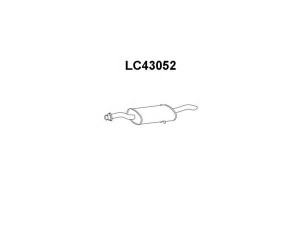 VENEPORTE LC43052 galinis duslintuvas 
 Išmetimo sistema -> Duslintuvas
82456645, 82458872