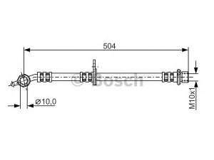 BOSCH 1 987 481 306 stabdžių žarnelė 
 Stabdžių sistema -> Stabdžių žarnelės
90947 02877, 90947 02C93, 90947 02F60
