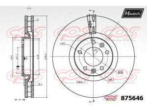 MAXTECH 875646.0000 stabdžių diskas
4246V5, 9633114780