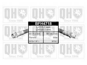 QUINTON HAZELL BFH4718 stabdžių žarnelė 
 Stabdžių sistema -> Stabdžių žarnelės
FBH 6235, 77 04 002 443, 77 04 003 550