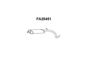 VENEPORTE FA25451 priekinis duslintuvas 
 Išmetimo sistema -> Duslintuvas
46807286, 51780176, 51806062, 55180218