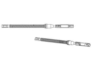 KAWE OP02177 trosas, stovėjimo stabdys 
 Stabdžių sistema -> Valdymo svirtys/trosai
522653, 522654, 9127518, 9127527