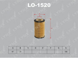 LYNXauto LO-1520 alyvos filtras 
 Techninės priežiūros dalys -> Techninės priežiūros intervalai
56 50 359, 71744410, 55353324, 93185674