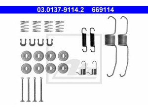 ATE 03.0137-9114.2 priedų komplektas, stabdžių trinkelės 
 Stabdžių sistema -> Būgninis stabdys -> Dalys/priedai