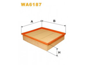 WIX FILTERS WA6187 oro filtras 
 Techninės priežiūros dalys -> Techninės priežiūros intervalai
6172024, 88V890601AA, 88VB9601AA