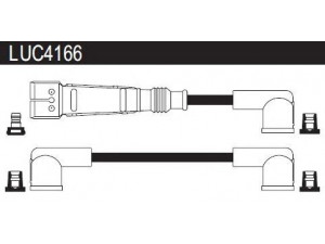 LUCAS ELECTRICAL LUC4166 uždegimo laido komplektas 
 Kibirkšties / kaitinamasis uždegimas -> Uždegimo laidai/jungtys