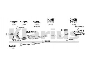 KLARIUS 631443E išmetimo sistema 
 Išmetimo sistema -> Išmetimo sistema, visa