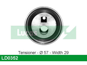 LUCAS ENGINE DRIVE LD0352 įtempiklio skriemulys, paskirstymo diržas