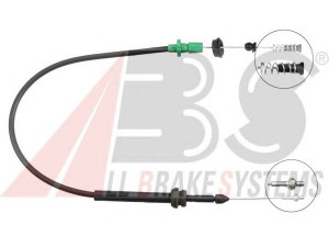 A.B.S. K37390 akceleratoriaus trosas 
 Kuro mišinio formavimas -> Karbiuratorius, sistema -> Valdymo sąsajos/amortizatorius/kameros
1H0.721.555T