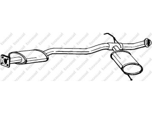 BOSAL 279-469 vidurinis duslintuvas 
 Išmetimo sistema -> Duslintuvas
60.01.022.949