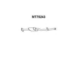 VENEPORTE MT75243 priekinis duslintuvas 
 Išmetimo sistema -> Duslintuvas
MB890533