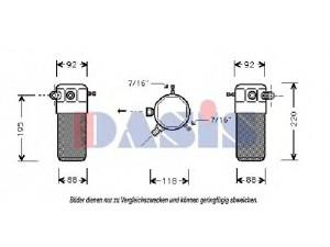 AKS DASIS 800530N džiovintuvas, oro kondicionierius 
 Oro kondicionavimas -> Džiovintuvas
01131507, 1848011