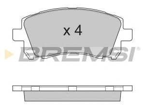 BREMSI BP2819 stabdžių trinkelių rinkinys, diskinis stabdys 
 Techninės priežiūros dalys -> Papildomas remontas
25296FA041, 26296AA040, 26296AC030