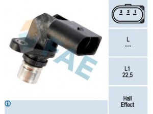 FAE 79209 jutiklis, skirstomojo veleno padėtis 
 Elektros įranga -> Jutikliai
1072303, 95VW-9P986-BA, 955 606 106 00
