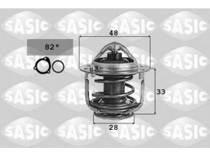 SASIC 9000126 termostatas, aušinimo skystis 
 Aušinimo sistema -> Termostatas/tarpiklis -> Thermostat
9091603046, 9091603069, 9091603090