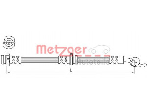 METZGER 4110391 stabdžių žarnelė 
 Stabdžių sistema -> Stabdžių žarnelės
46210-9U00A, 46210-AX601