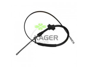 KAGER 19-0335 trosas, stovėjimo stabdys 
 Stabdžių sistema -> Valdymo svirtys/trosai
811609721B, 811609721H