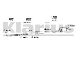 KLARIUS 330463E išmetimo sistema