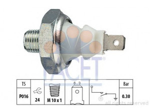 FACET 7.0085 alyvos slėgio jungiklis 
 Variklis -> Variklio elektra
60513055, 60516856, 60568392