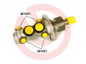 BREMBO M 85 019 pagrindinis cilindras, stabdžiai 
 Stabdžių sistema -> Pagrindinis stabdžių cilindras
010110, 03212023313, 0986480080