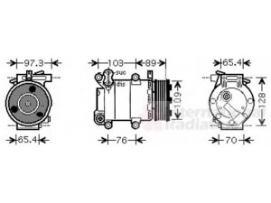 VAN WEZEL 1800K391 kompresorius, oro kondicionierius 
 Oro kondicionavimas -> Kompresorius/dalys
1368905, 3M5H19497BA, 3M5H19497BC