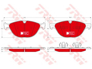 TRW GDB1728DTE stabdžių trinkelių rinkinys, diskinis stabdys 
 Techninės priežiūros dalys -> Papildomas remontas
34116778048, 34116791514