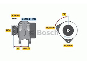 BOSCH 0 986 042 091 kintamosios srovės generatorius 
 Elektros įranga -> Kint. sr. generatorius/dalys -> Kintamosios srovės generatorius
5705 2C, 5705 4W, 5705 4X, 5705 FX