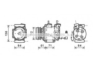 AVA QUALITY COOLING HDK275 kompresorius, oro kondicionierius 
 Oro kondicionavimas -> Kompresorius/dalys
38810RB0006