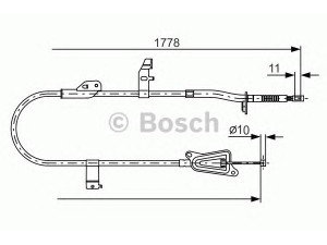 BOSCH 1 987 482 304 trosas, stovėjimo stabdys 
 Stabdžių sistema -> Valdymo svirtys/trosai
36530 AV601, 36530 BA00B