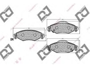 DJ PARTS BP1350 stabdžių trinkelių rinkinys, diskinis stabdys 
 Techninės priežiūros dalys -> Papildomas remontas
04465-0D010, 04465-0D040, 044650D010