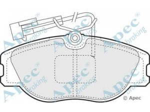 APEC braking PAD826 stabdžių trinkelių rinkinys, diskinis stabdys 
 Techninės priežiūros dalys -> Papildomas remontas
71748387, 9944678