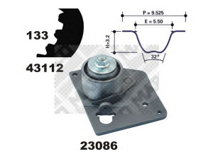 MAPCO 23103 paskirstymo diržo komplektas 
 Techninės priežiūros dalys -> Papildomas remontas
-13028-00QAC, 13028-AW301, 7701474443