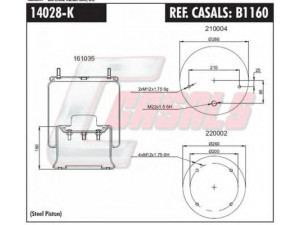 CASALS B1160 dėklas, pneumatinė pakaba
015323