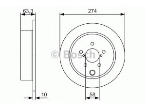 BOSCH 0 986 479 634 stabdžių diskas 
 Stabdžių sistema -> Diskinis stabdys -> Stabdžių diskas
26700 FJ000