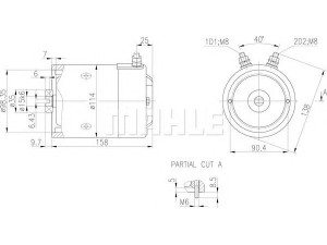 MAHLE ORIGINAL MM 260 elektrovariklis