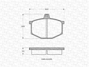 MAGNETI MARELLI 363702160121 stabdžių trinkelių rinkinys, diskinis stabdys 
 Techninės priežiūros dalys -> Papildomas remontas
77 01 200 734, 77 01 201 159, 77 01 201 183