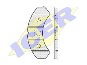 ICER 150431 stabdžių trinkelių rinkinys, diskinis stabdys 
 Techninės priežiūros dalys -> Papildomas remontas
8 284 000 224