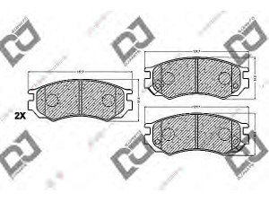 DJ PARTS BP1263 stabdžių trinkelių rinkinys, diskinis stabdys 
 Techninės priežiūros dalys -> Papildomas remontas
41060-0M685, 41060-0N085, 41060-0N685