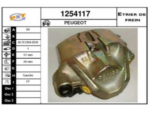 SNRA 1254117 stabdžių apkaba 
 Dviratė transporto priemonės -> Stabdžių sistema -> Stabdžių apkaba / priedai
4400C2, 4400E6