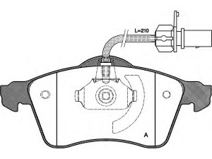 OPEN PARTS BPA0618.01 stabdžių trinkelių rinkinys, diskinis stabdys 
 Techninės priežiūros dalys -> Papildomas remontas
7D0698151D, 7D0698151F