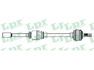 LPR DS52336 kardaninis velenas 
 Ratų pavara -> Kardaninis velenas
3273GF, 9640848280