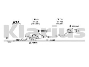 KLARIUS 450084E išmetimo sistema