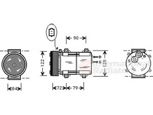 VAN WEZEL 1800K351 kompresorius, oro kondicionierius 
 Oro kondicionavimas -> Kompresorius/dalys
3985232, 4975701, EC016145Z, YL8H19D629FA